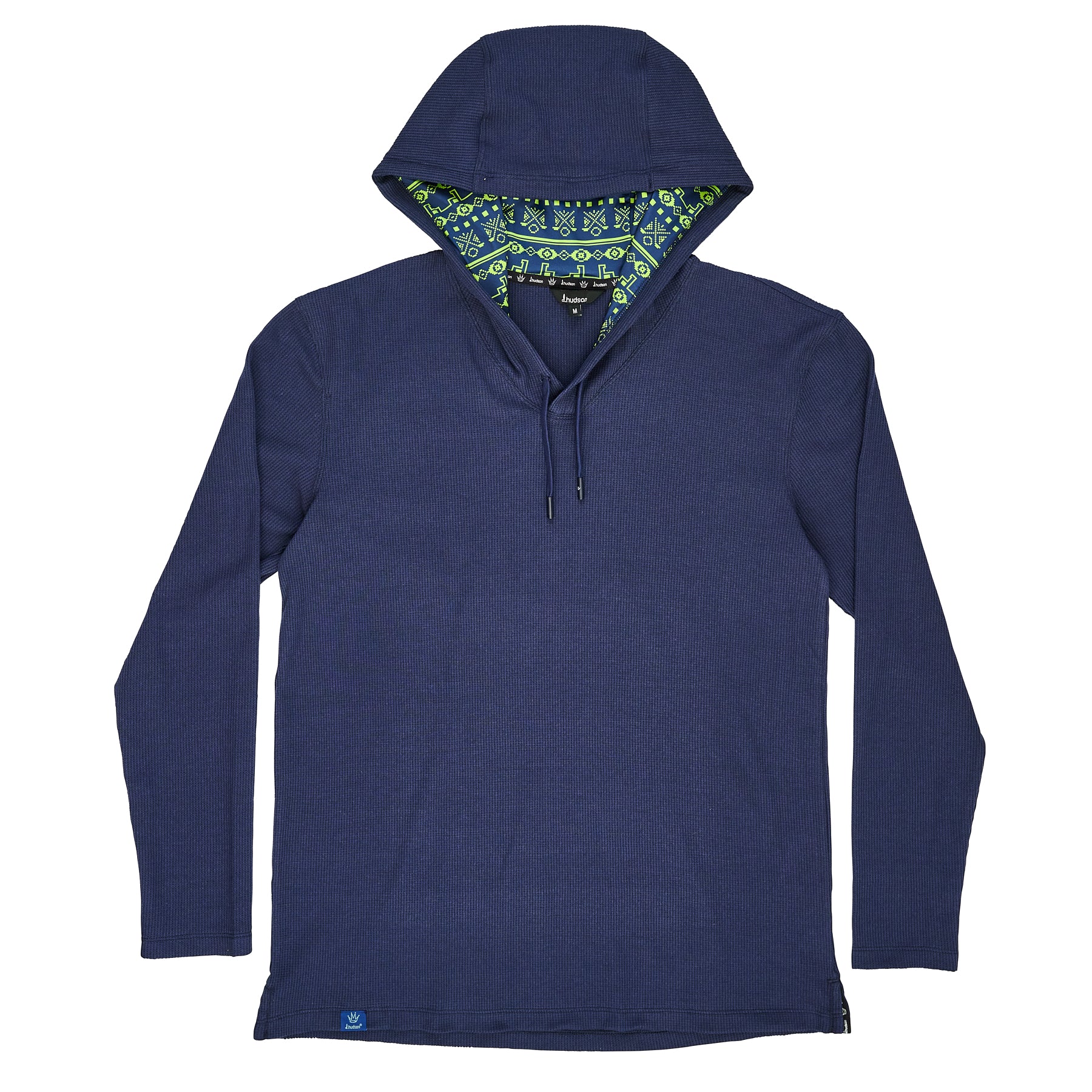 Tribal Waffle Knit Hoodie (Navy)