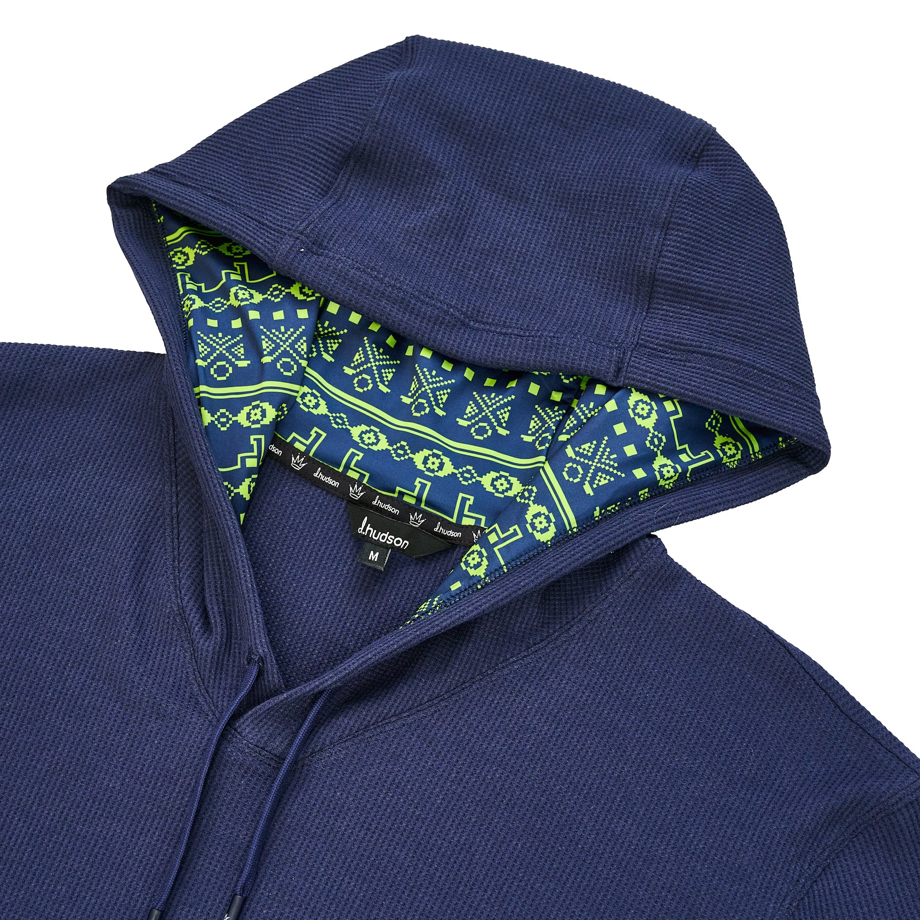 Tribal Waffle Knit Hoodie (Navy)