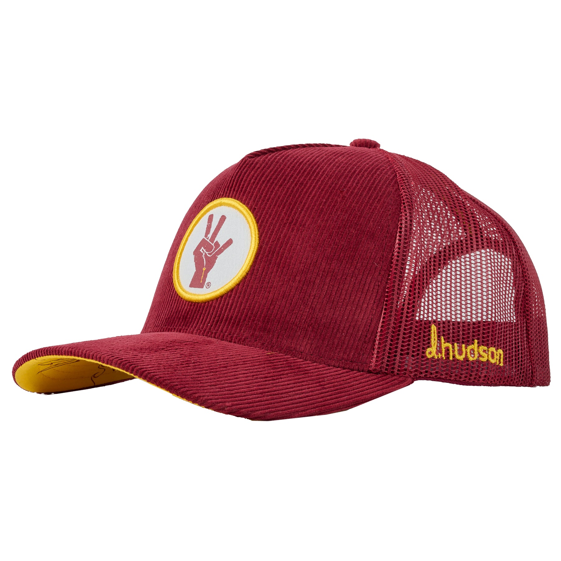 ASU - Pitchfork Hand Mark Corduroy Trucker Mesh (Maroon/Gold)