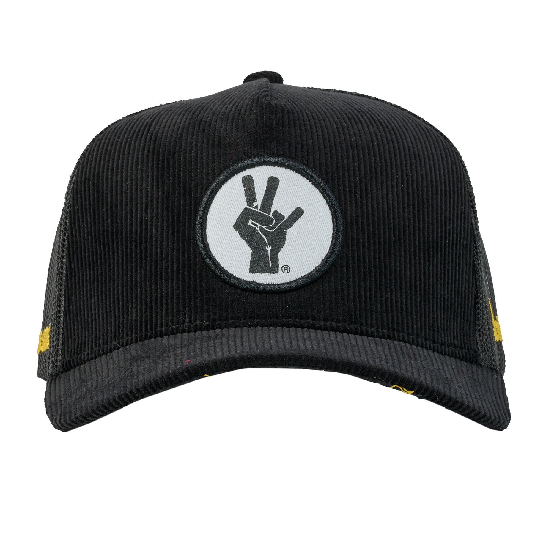 Arizona State University - Pitchfork Hand Mark Corduroy Trucker Mesh (Black/Gold)