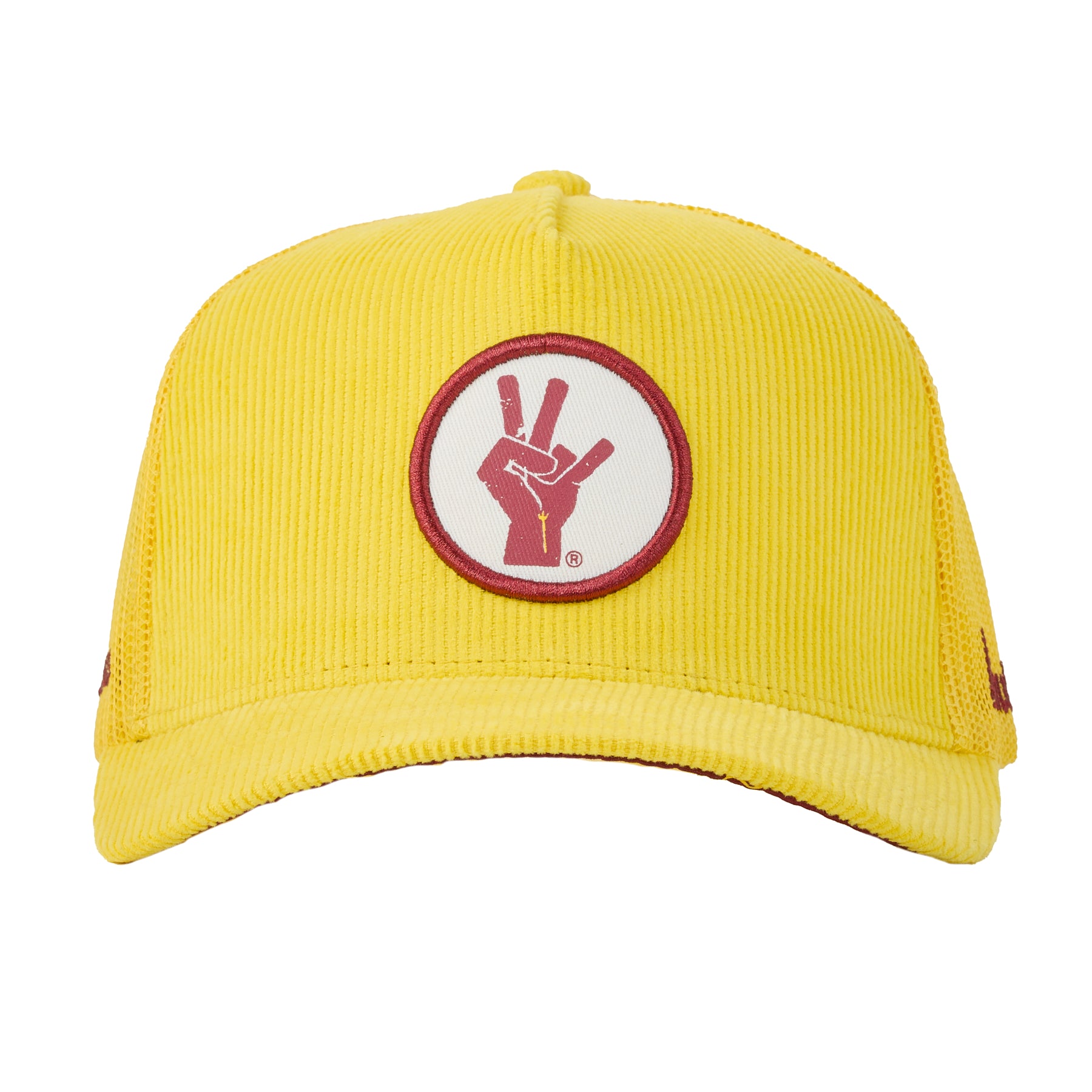 Arizona State University - Pitchfork Hand Mark Corduroy Trucker Mesh (Gold/Maroon)