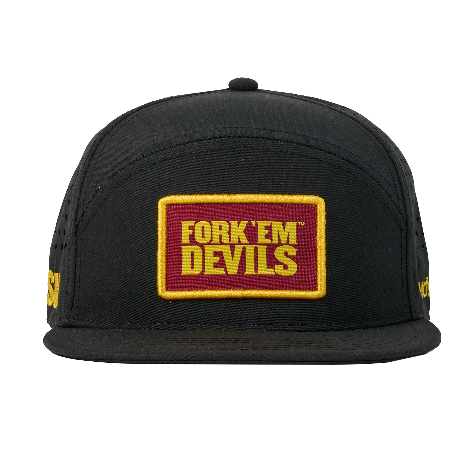 ASU - Fork ‘Em Devils 5 Panel Crossbar (Black/Maroon/Gold)