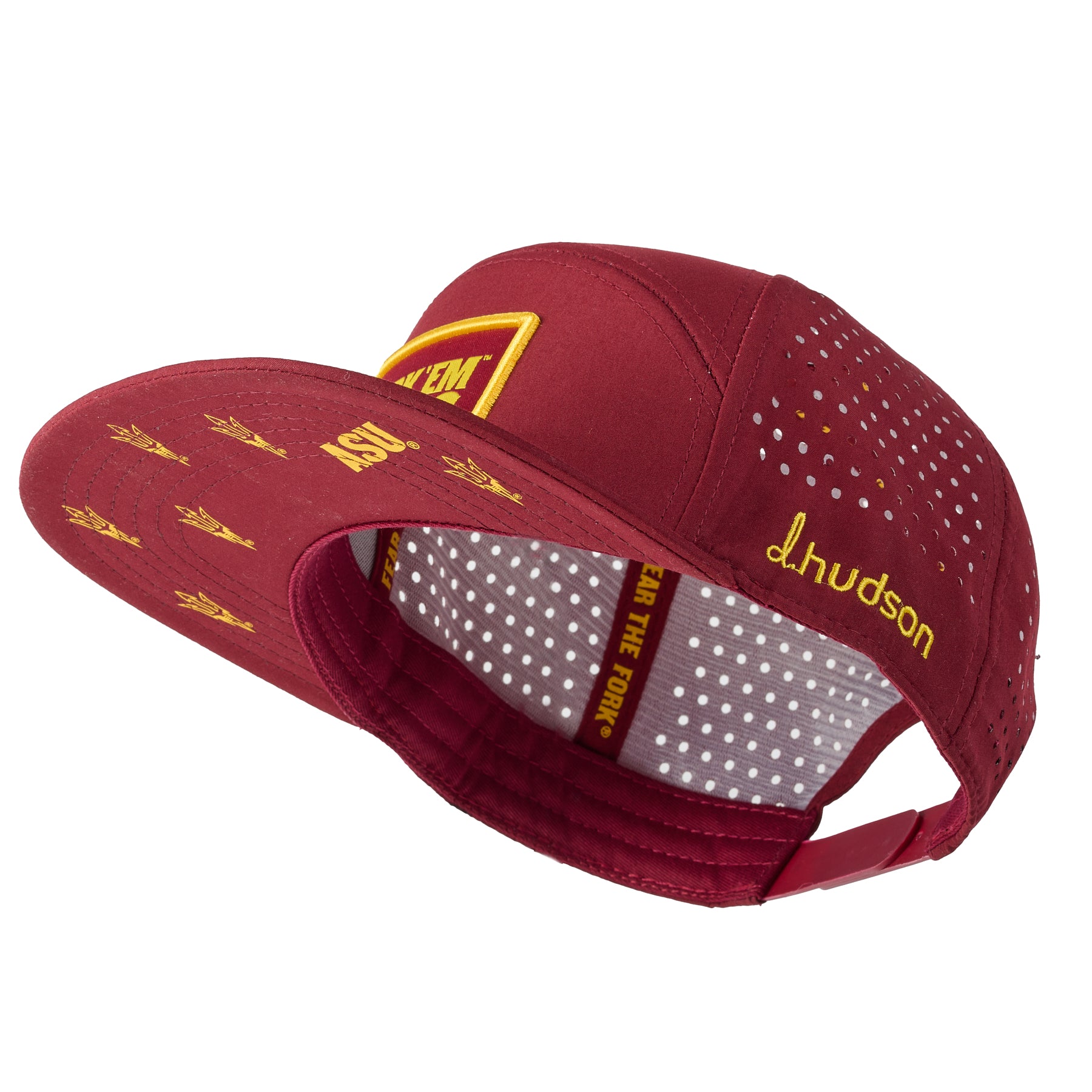 Arizona State University - Fork ‘Em Devils 5 Panel Crossbar (Maroon/Gold)