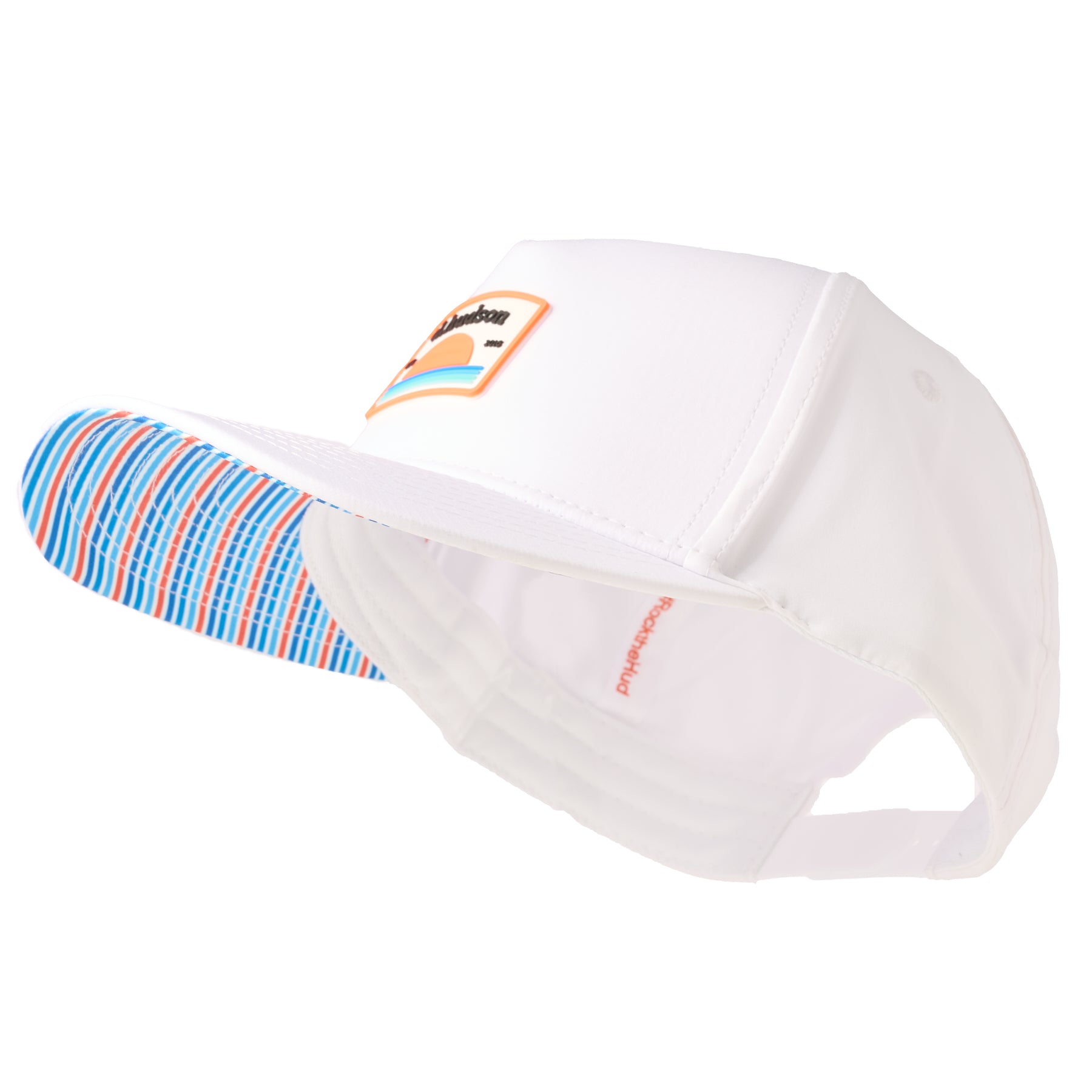 Sunset Hat (White/Orange/Aqua)