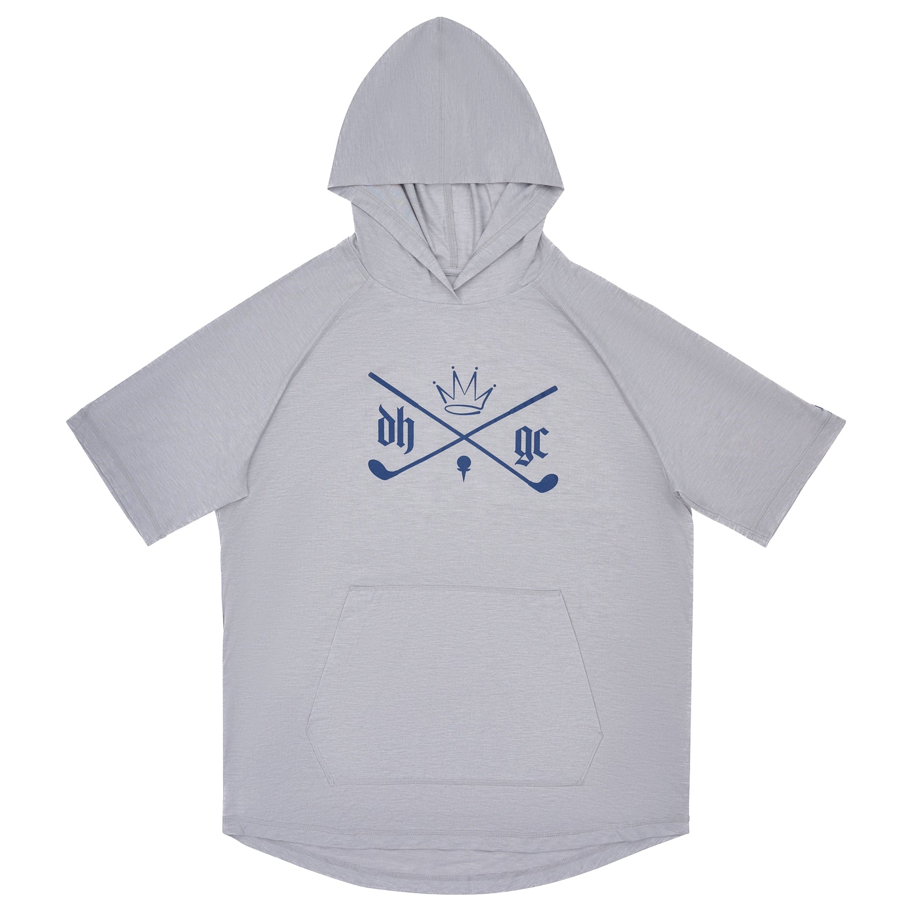 DH/GC Hoodie Tee (Heather Lt. Gray/Navy)