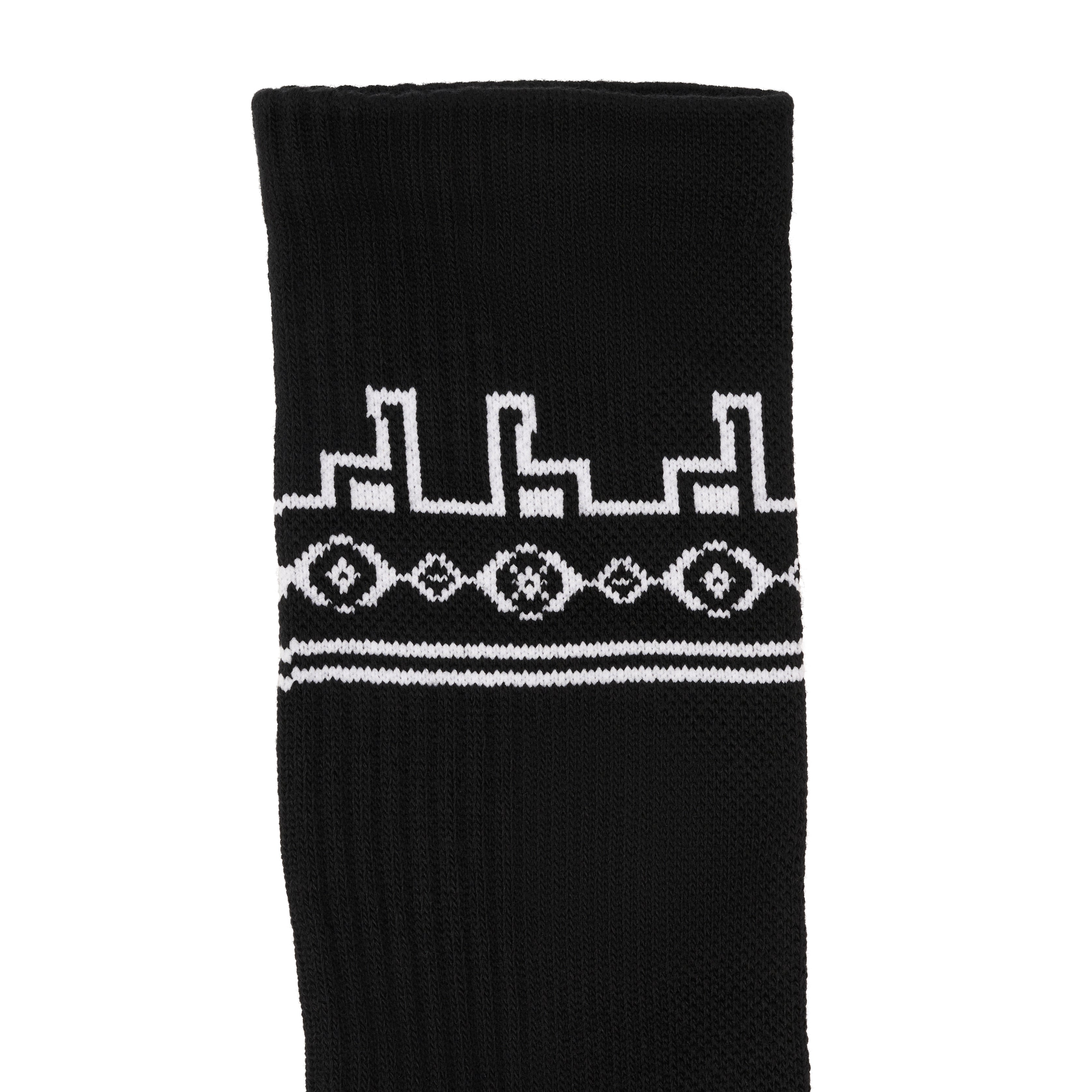 Tribal Print Socks (Black)