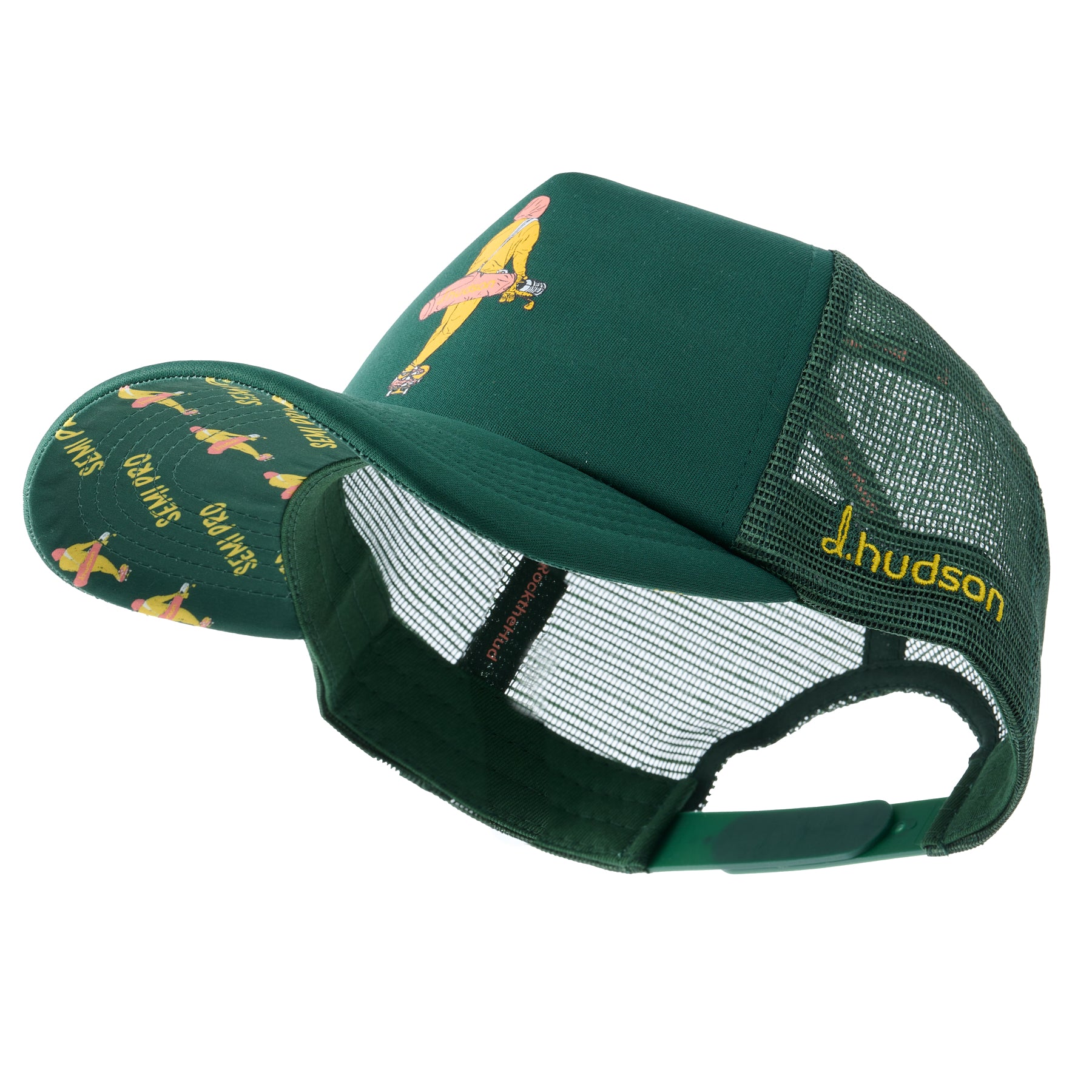 – Trucker LLC Hat Golfwear, d.hudson Semi (Forest Pro Green/Mustard)