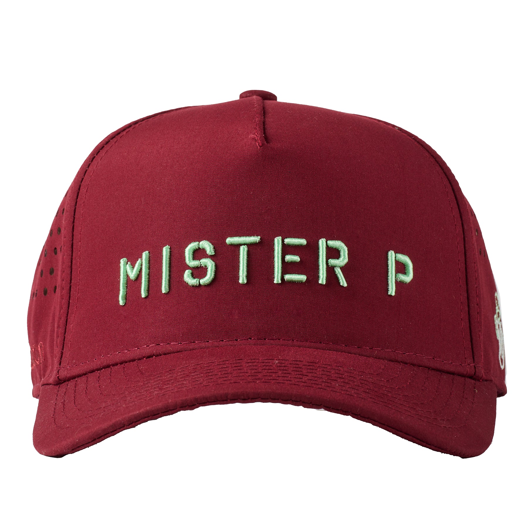 MISTER P Performance Hat (Burgundy/Mint)