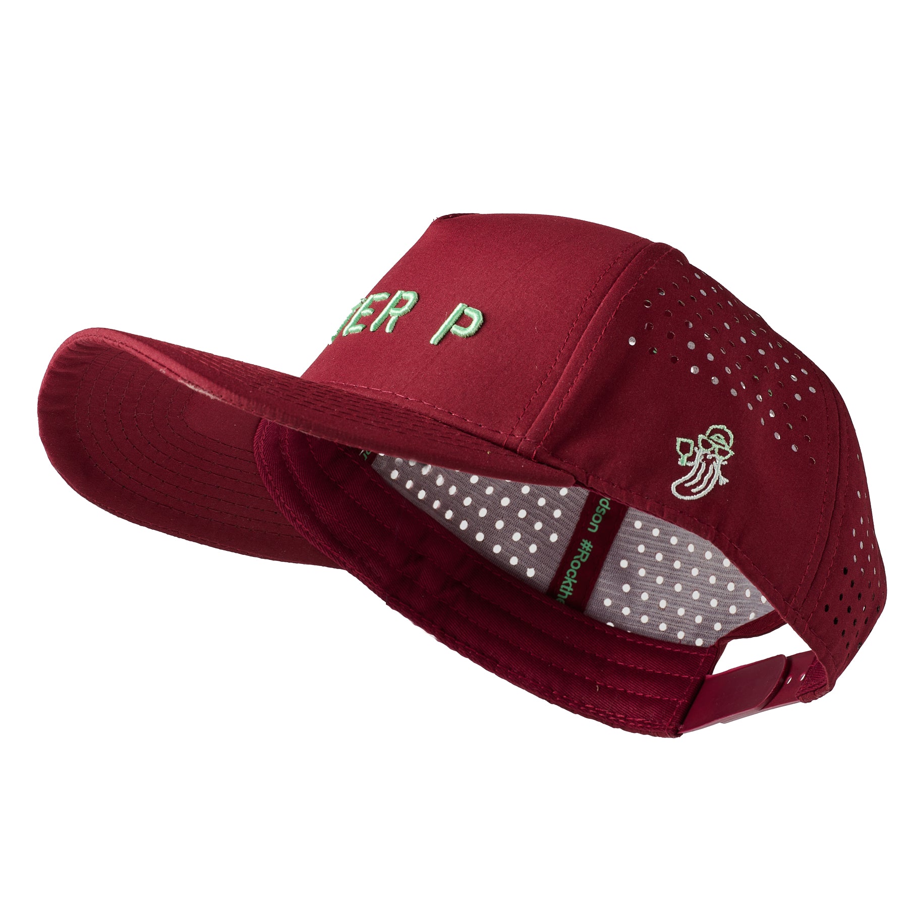 Mister P Performance Hat Burgundy Mint